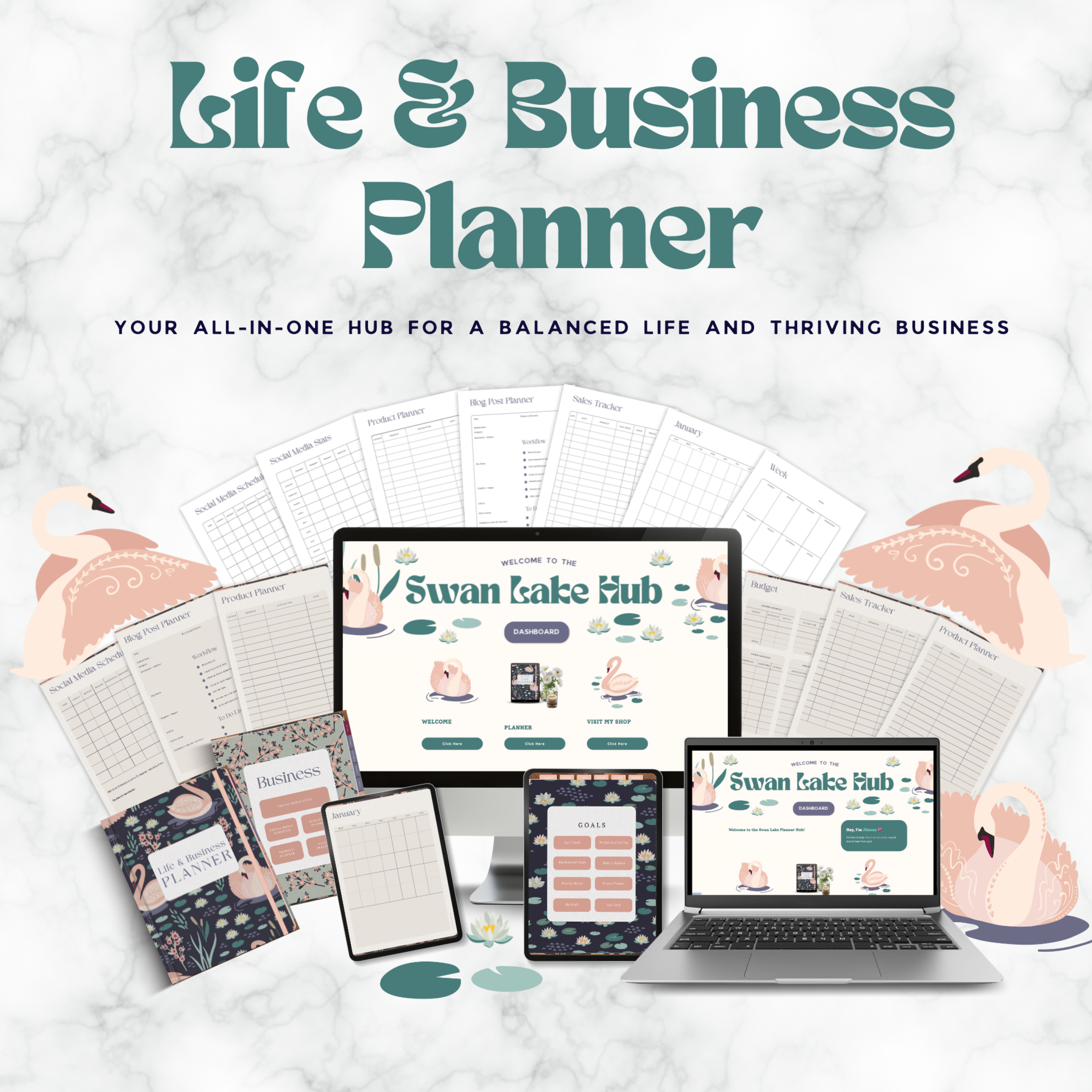 Swan Lake Digital Life & Business Planner