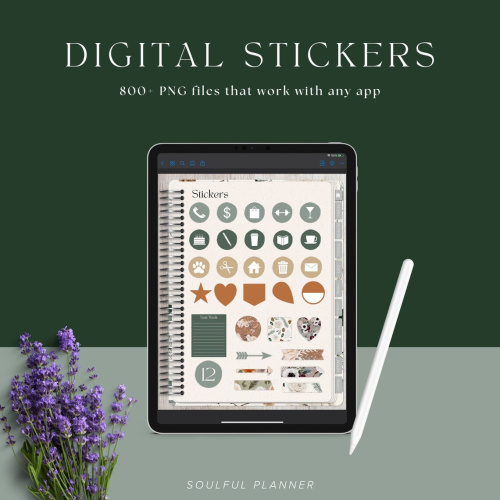 Floral 800+ Digital Stickers