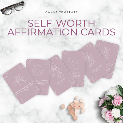 Self-Worth & Self-Love Affirmation Cards