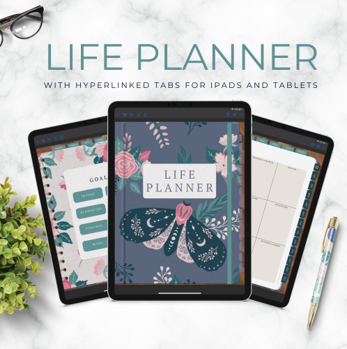 Celestial Floral Digital Life Planner